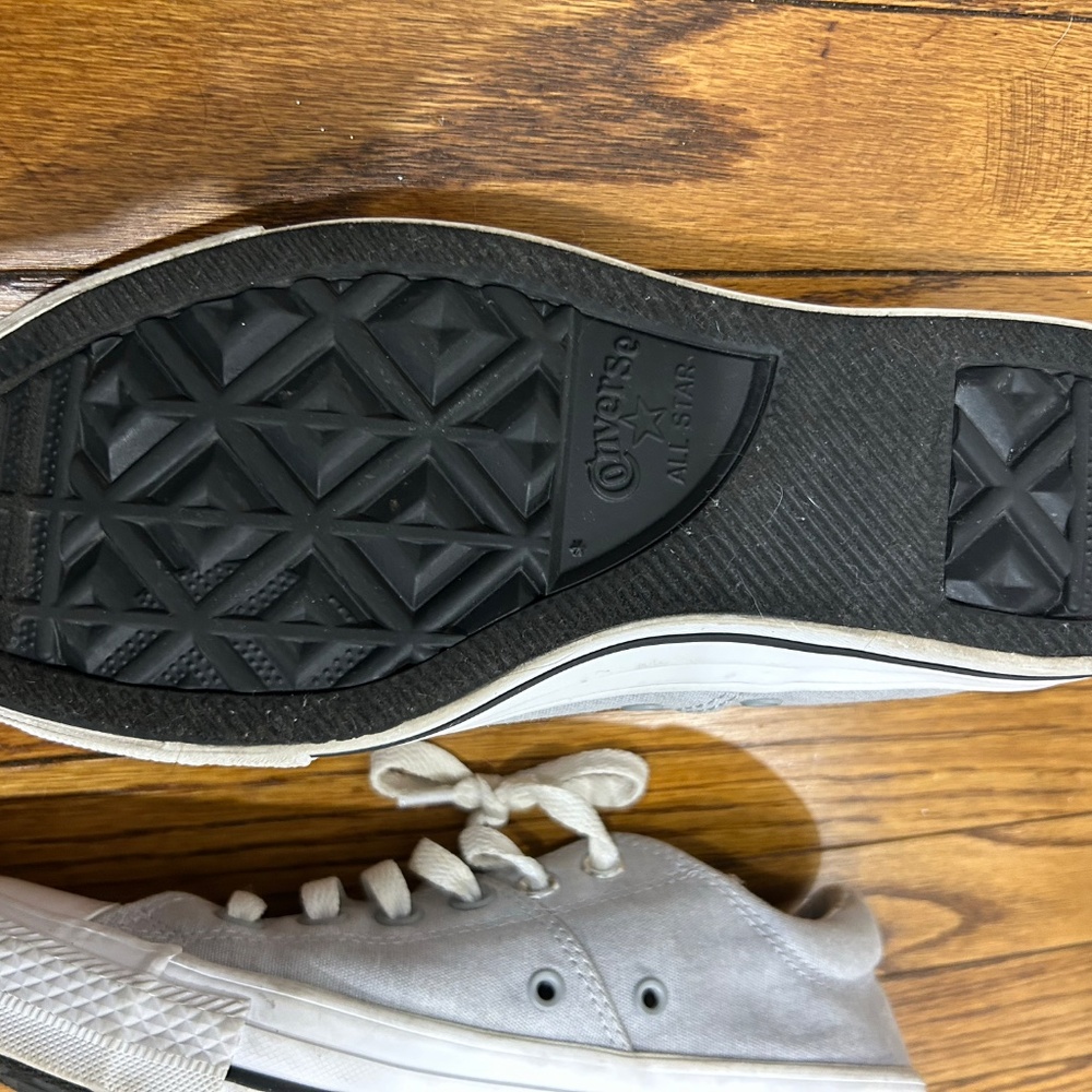 Converse All-star Canvas Padded Tongue Chambray Grey Low Top - Picture 3 of 5